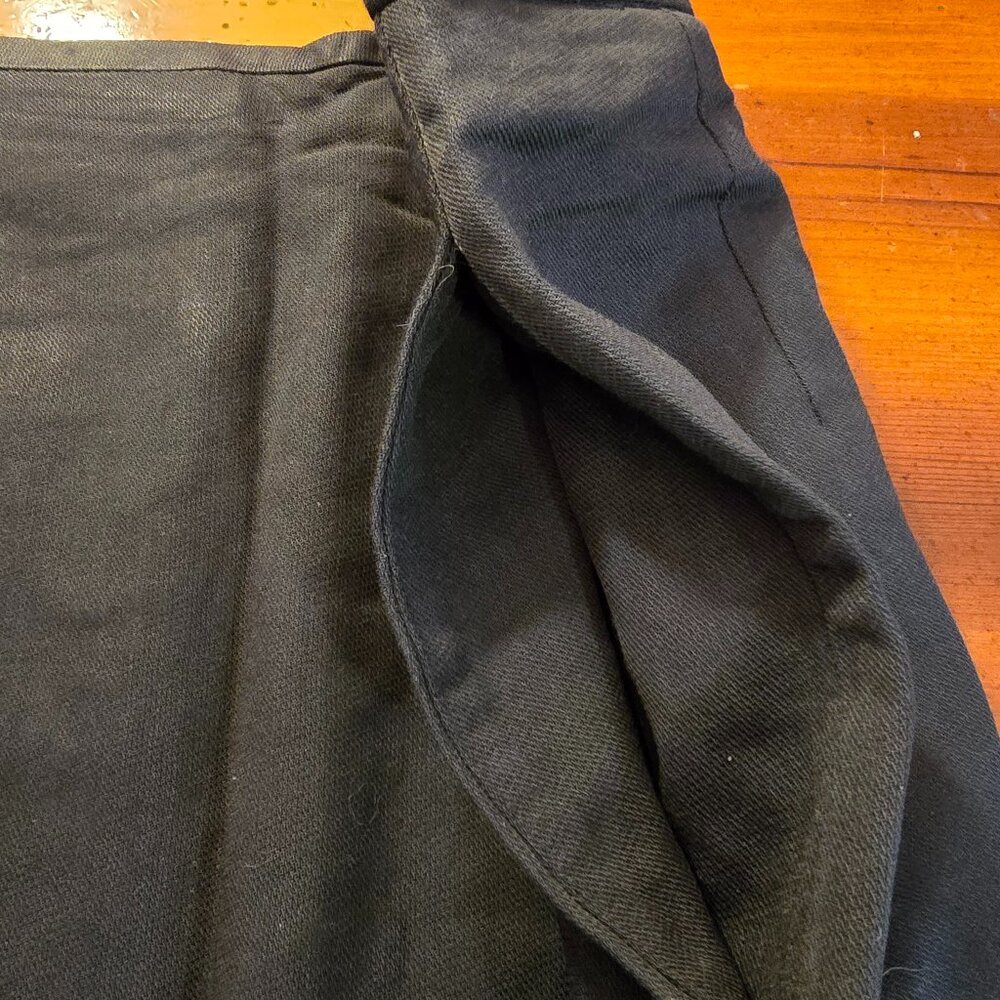 Skirt Navy Rayon Pockets Lined Liz Claiborne Collection size 12 1990s - Picture 2 of 12